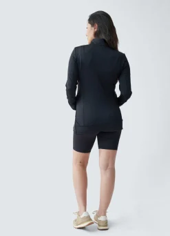 Active Maternity Side Zip Jacket Black