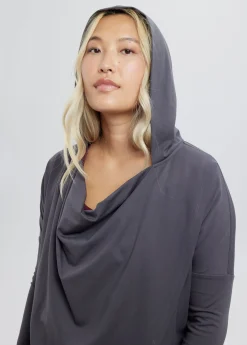 Active Wrap Maternity + Nursing Sweatshirt Gray