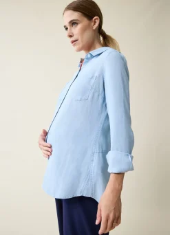 Classic Button Down Maternity & Nursing Top