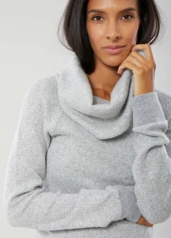 Cowl Neck Maternity Tunic Sweater