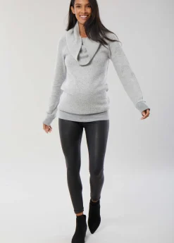 Cowl Neck Maternity Tunic Sweater