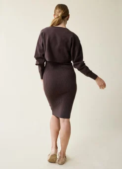 Cozy Dress + Sweater Maternity Set