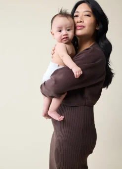 Cozy Dress + Sweater Maternity Set