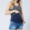 Denim Short Ft. Crossover Maternity Panel®
