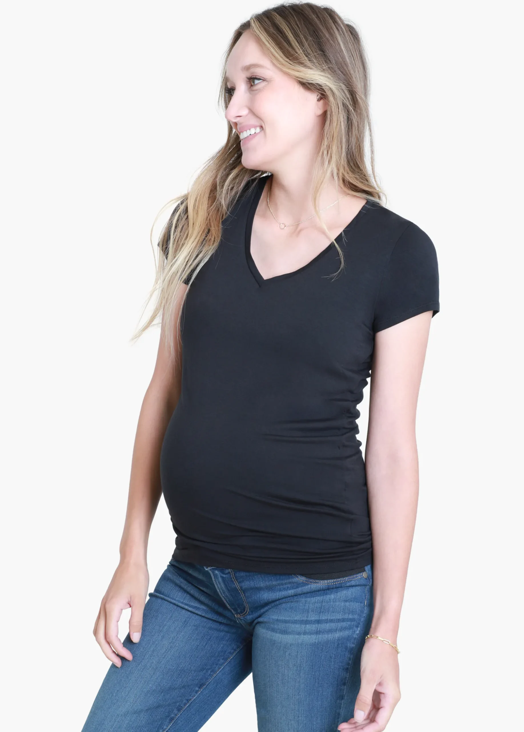 Essential V-Neck Maternity Tee