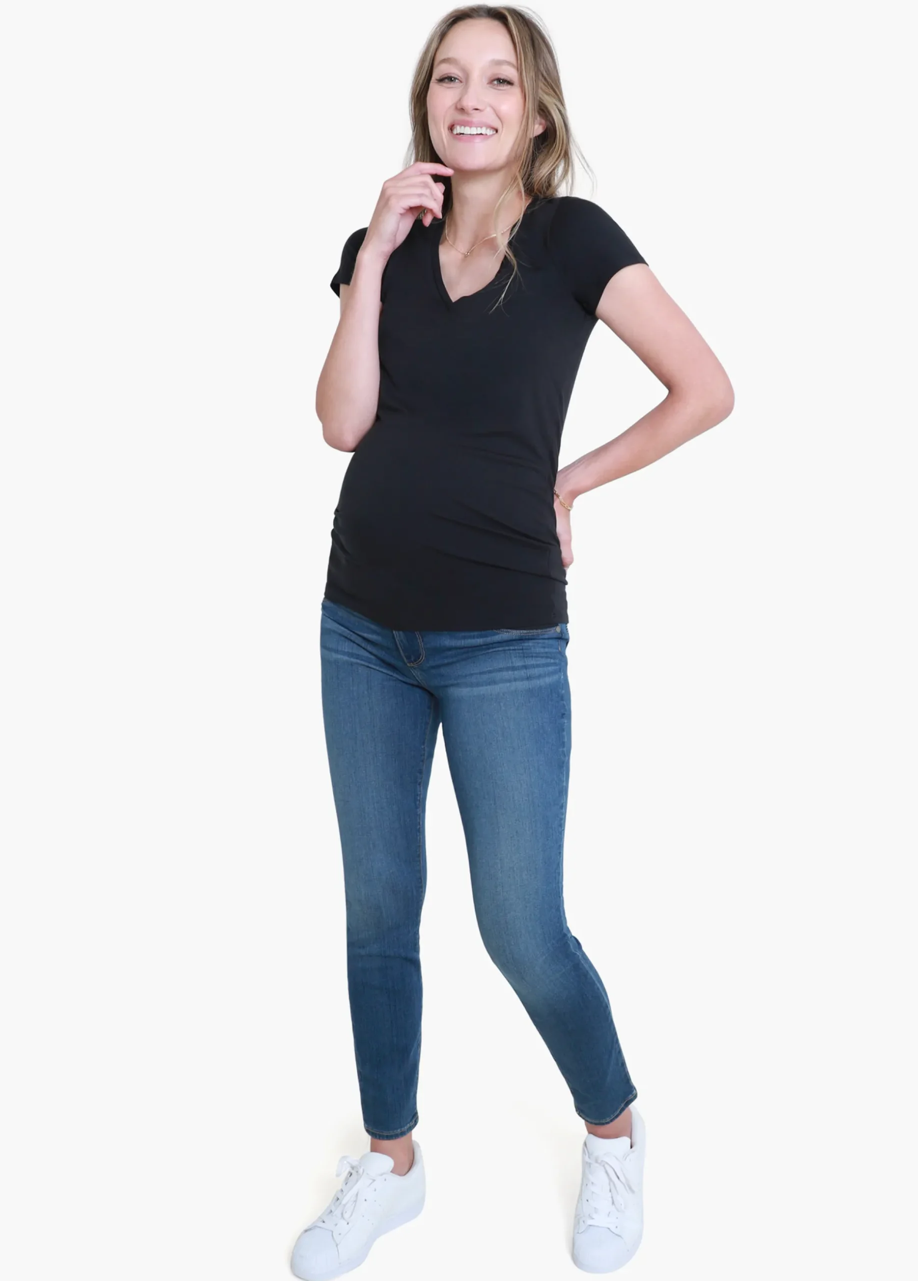 Essential V-Neck Maternity Tee