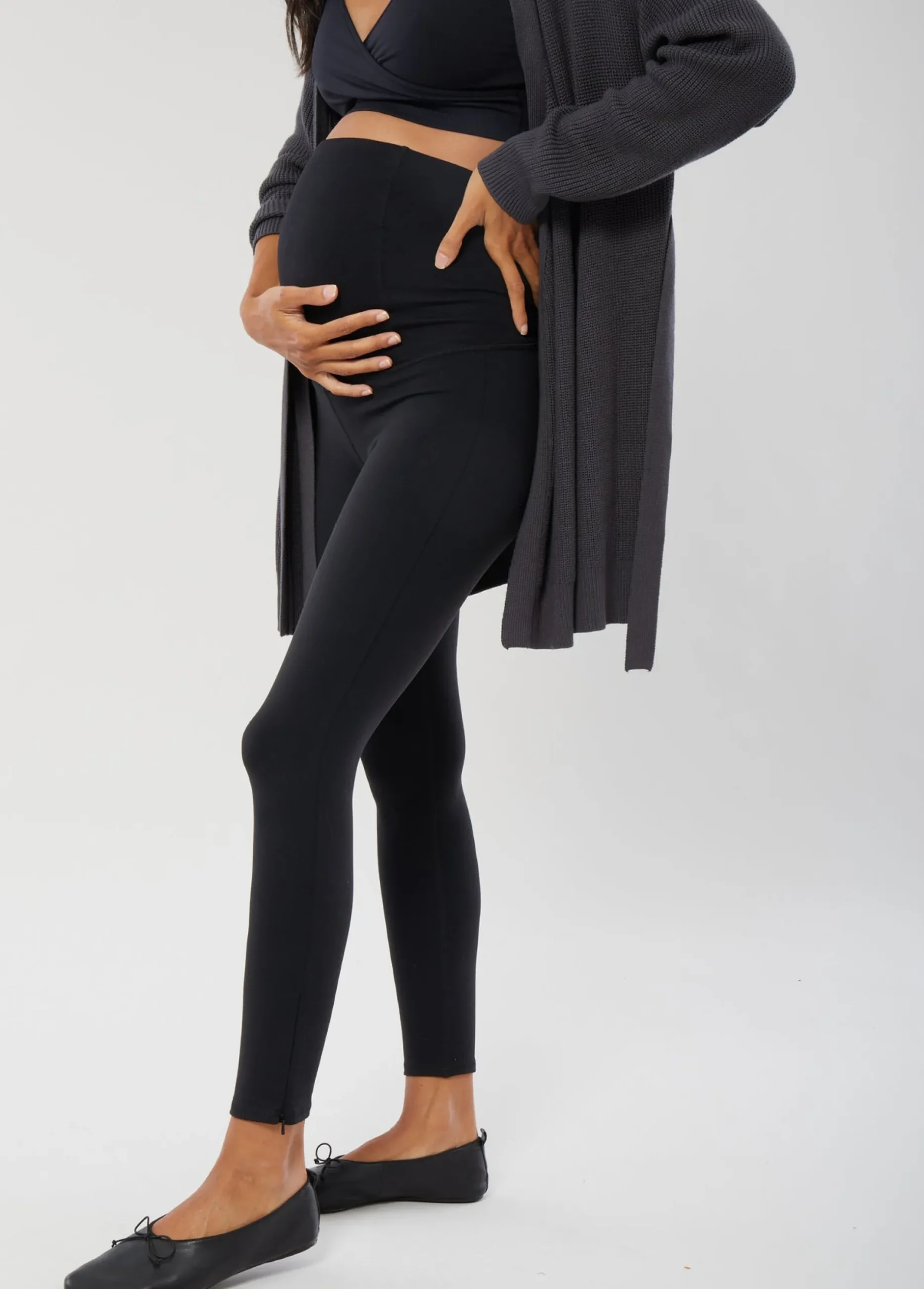 Everyday Ankle Zip Maternity Legging