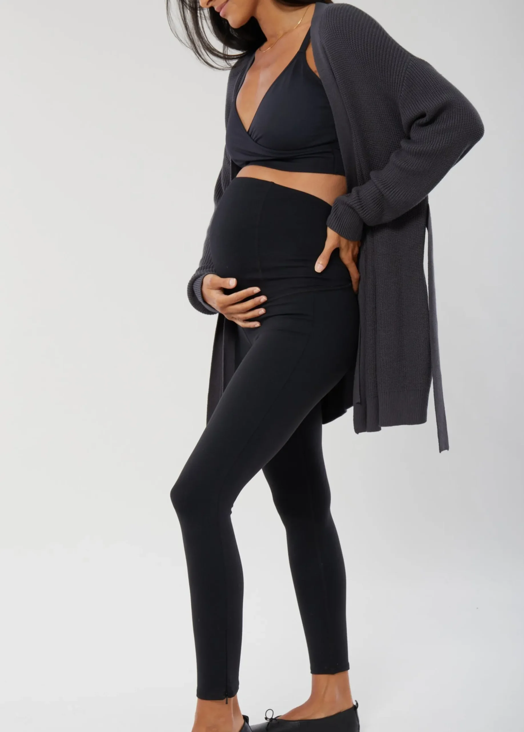 Everyday Ankle Zip Maternity Legging