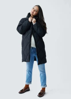 Grow With You Maternity Hooded Long Parka Jacket