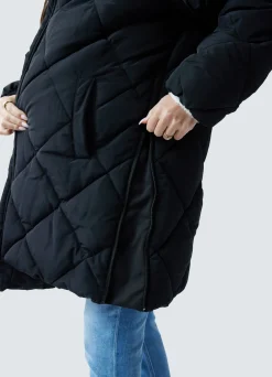 Grow With You Maternity Hooded Long Parka Jacket