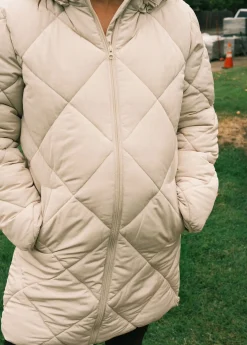 Grow With You Maternity Hooded Long Parka Jacket