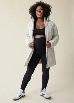 Grow With You Maternity Hooded Long Parka Jacket