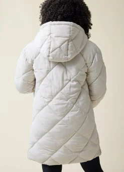 Grow With You Maternity Hooded Long Parka Jacket