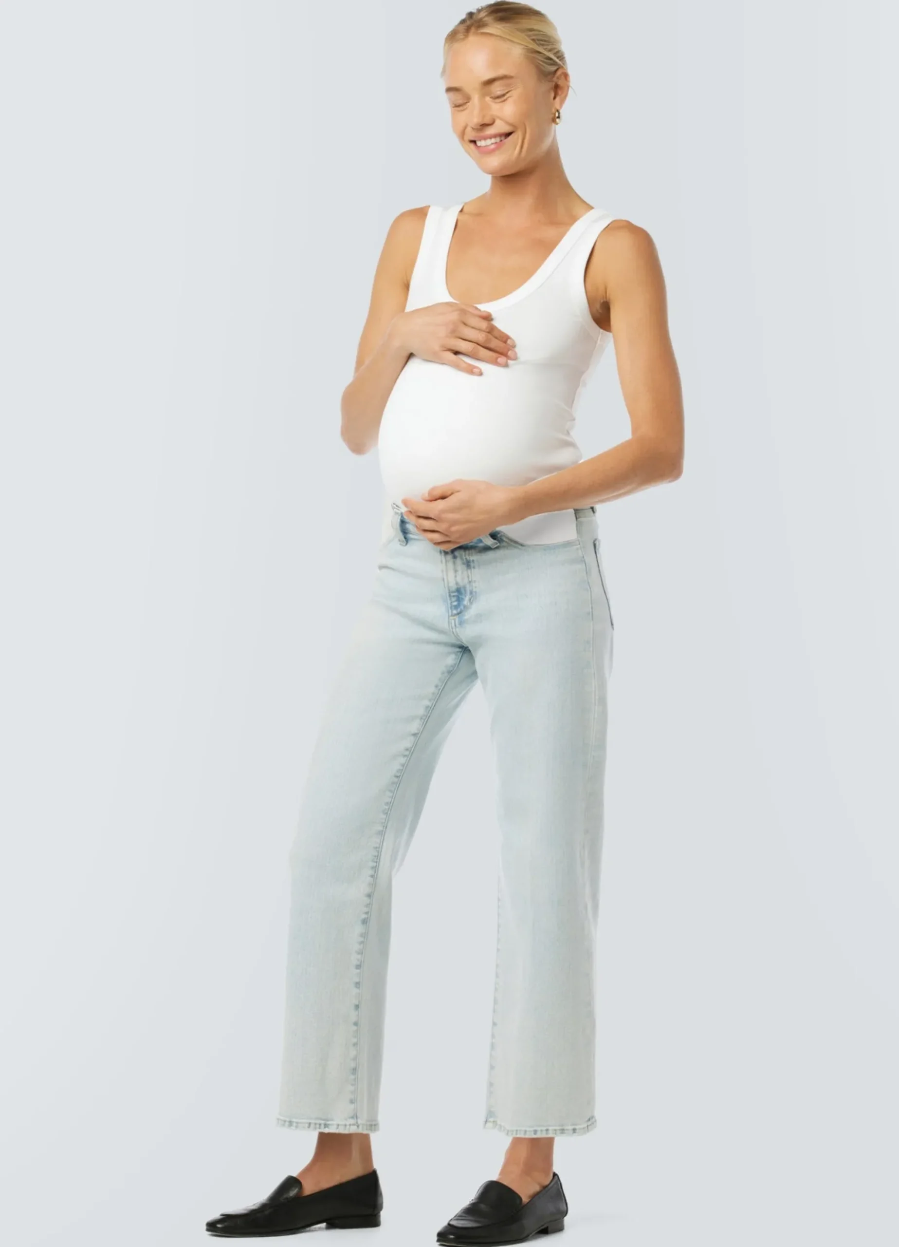 Joe's Jeans Blake Wide Leg Crop Maternity Jean