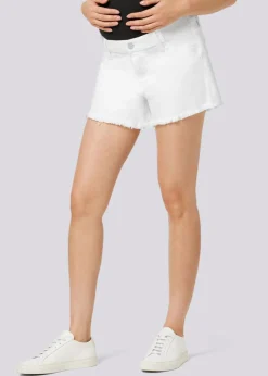Joe's Jeans Ozzie Maternity Denim Shorts - White