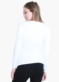Long Sleeve Scoop Neck Maternity Tee