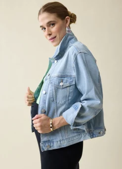 Mama & Baby Matching Maternity & Postpartum Denim Jacket