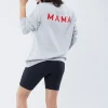 Mama Maternity Soft Knit Sweatshirt Gray