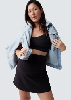Maternity Athletic Skort With Built In Shorts