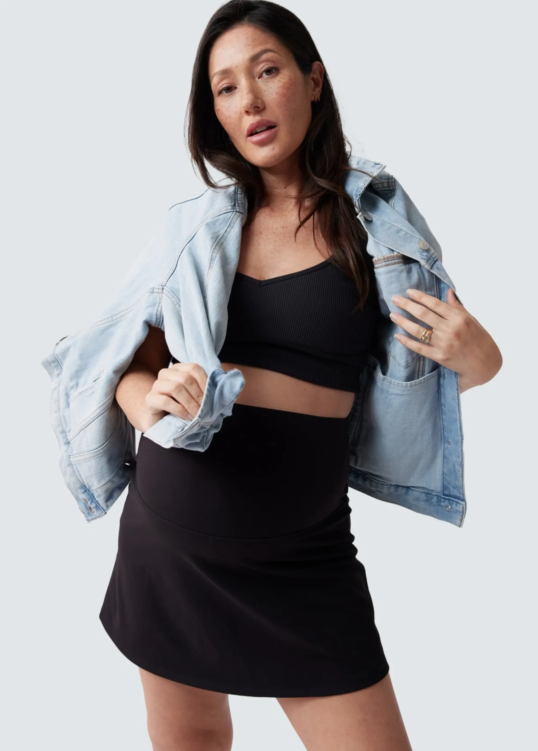 Maternity Athletic Skort With Built In Shorts