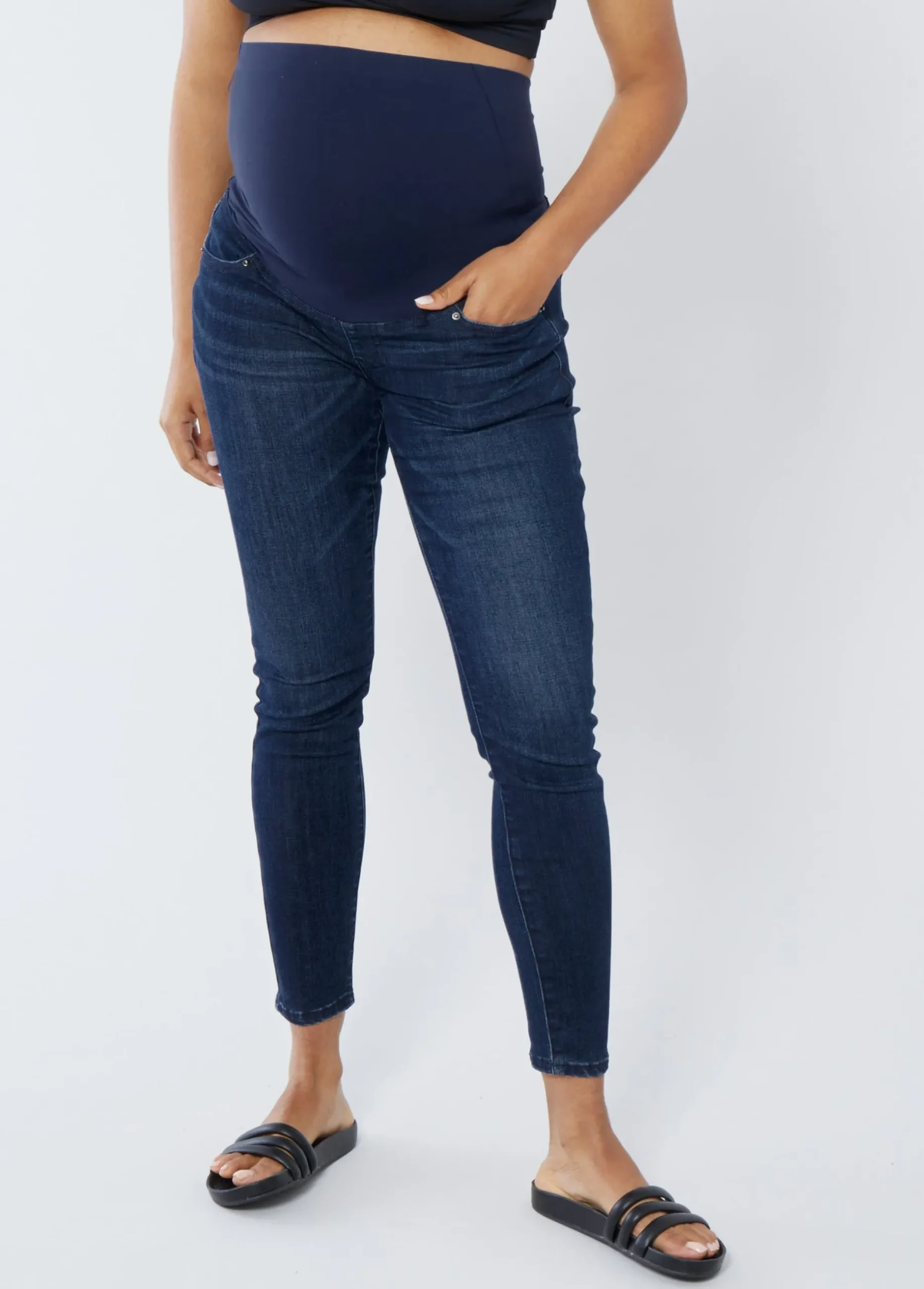 Maternity Skinny Jeans Ft. Crossover Panel®