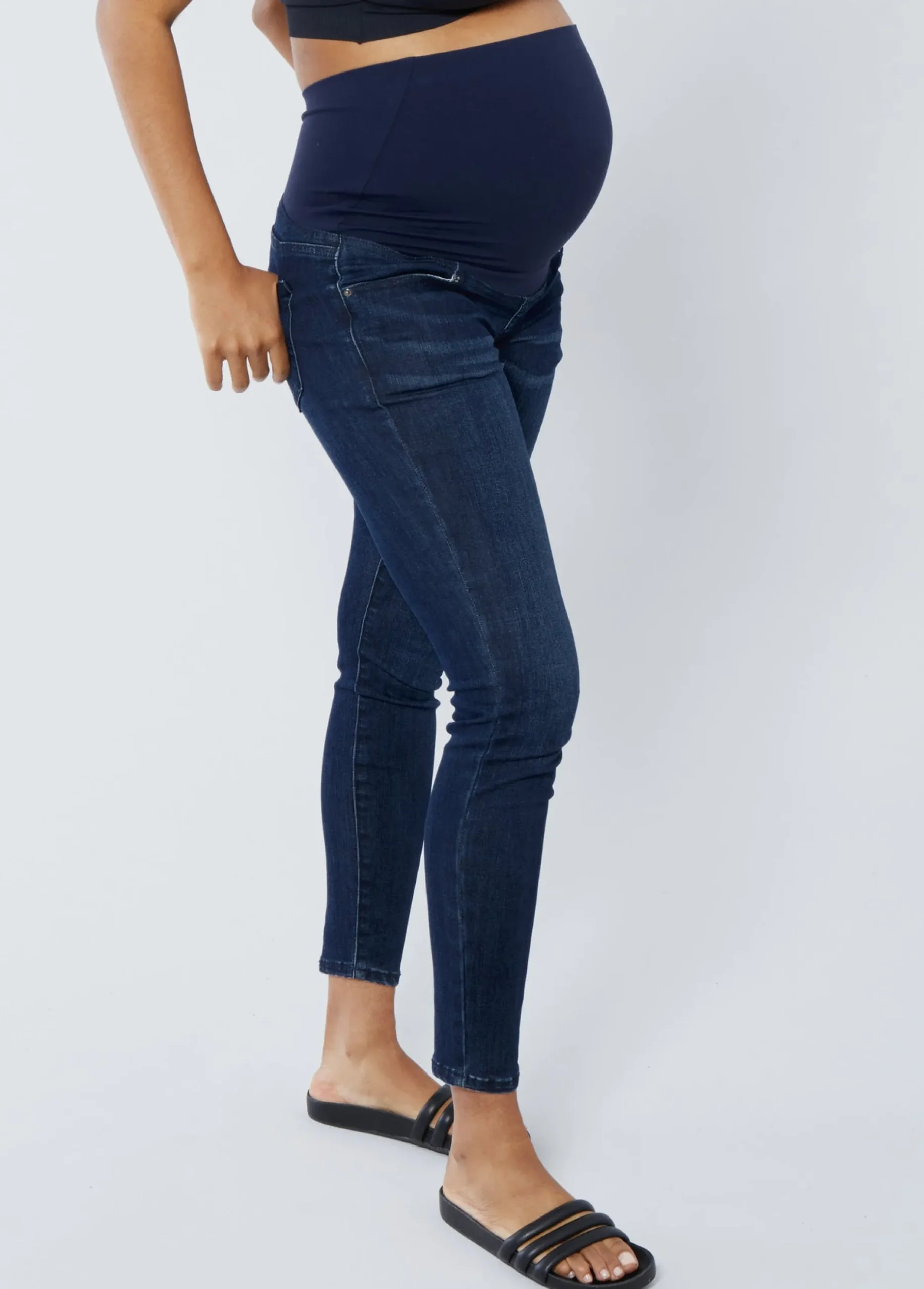 Maternity Skinny Jeans Ft. Crossover Panel®