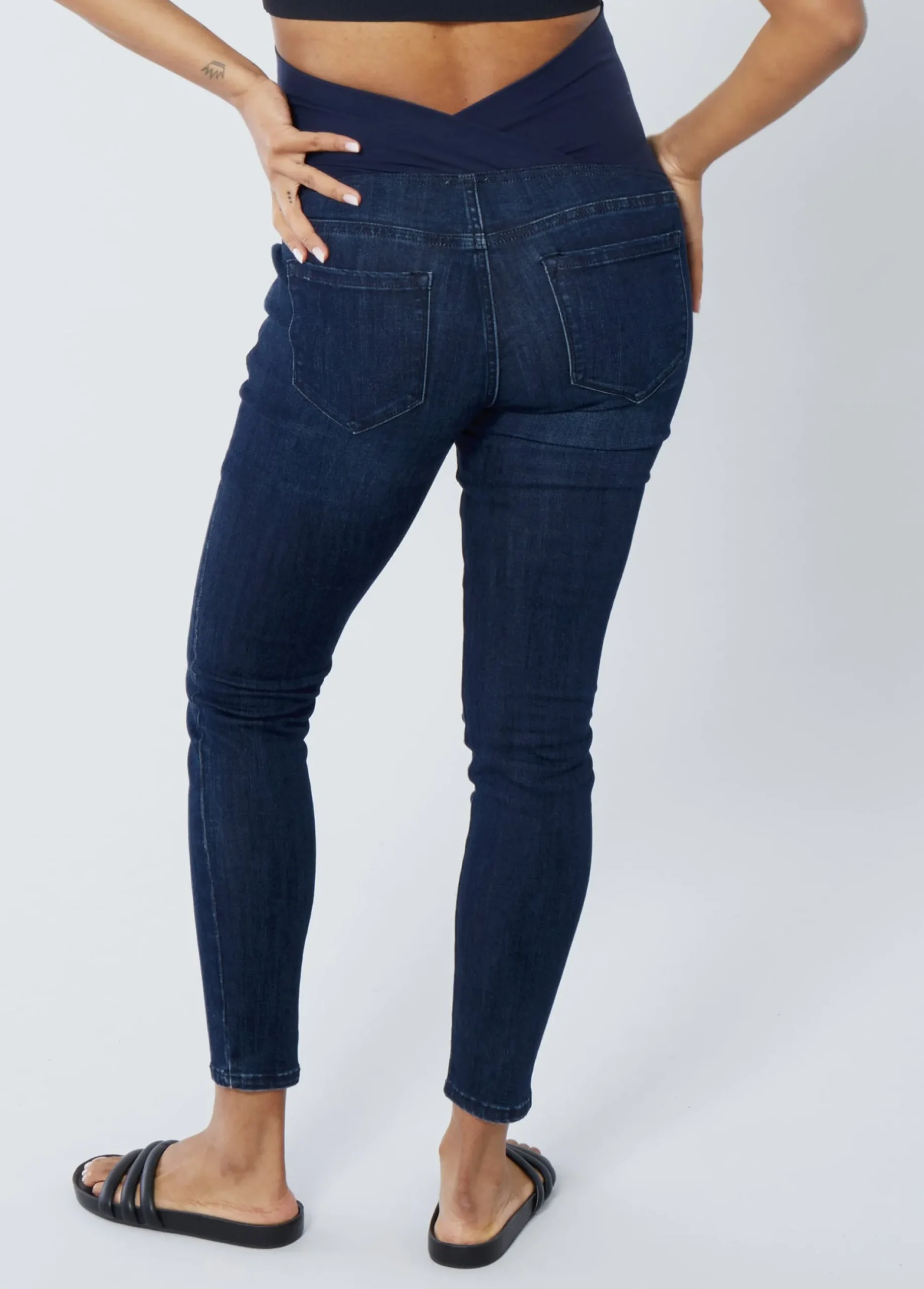 Maternity Skinny Jeans Ft. Crossover Panel®