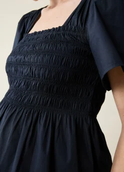 Maternity Tie Back Smocked Top
