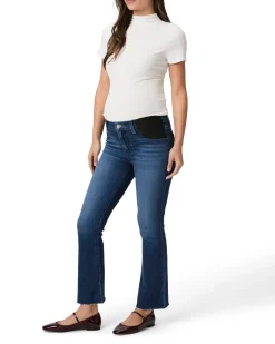 Paige Claudine Ankle Flare Maternity Jeans