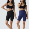 Postpartum Compression Bike Short 2 Pack Bundle Black Navy