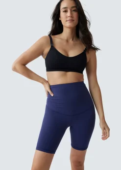 Postpartum Compression Bike Short 2 Pack Bundle Black Navy