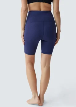 Postpartum Compression Bike Short 2 Pack Bundle Black Navy