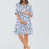 Ripe Maternity Bella Linen Maternity Dress