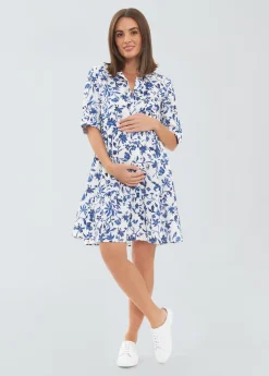 Ripe Maternity Bella Linen Maternity Dress