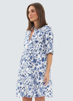Ripe Maternity Bella Linen Maternity Dress