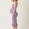 Ripe Maternity Bodycon Skipper One Shoulder Midi Dress