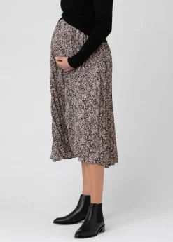 Ripe Maternity Florence Pleat Maternity Midi Skirt
