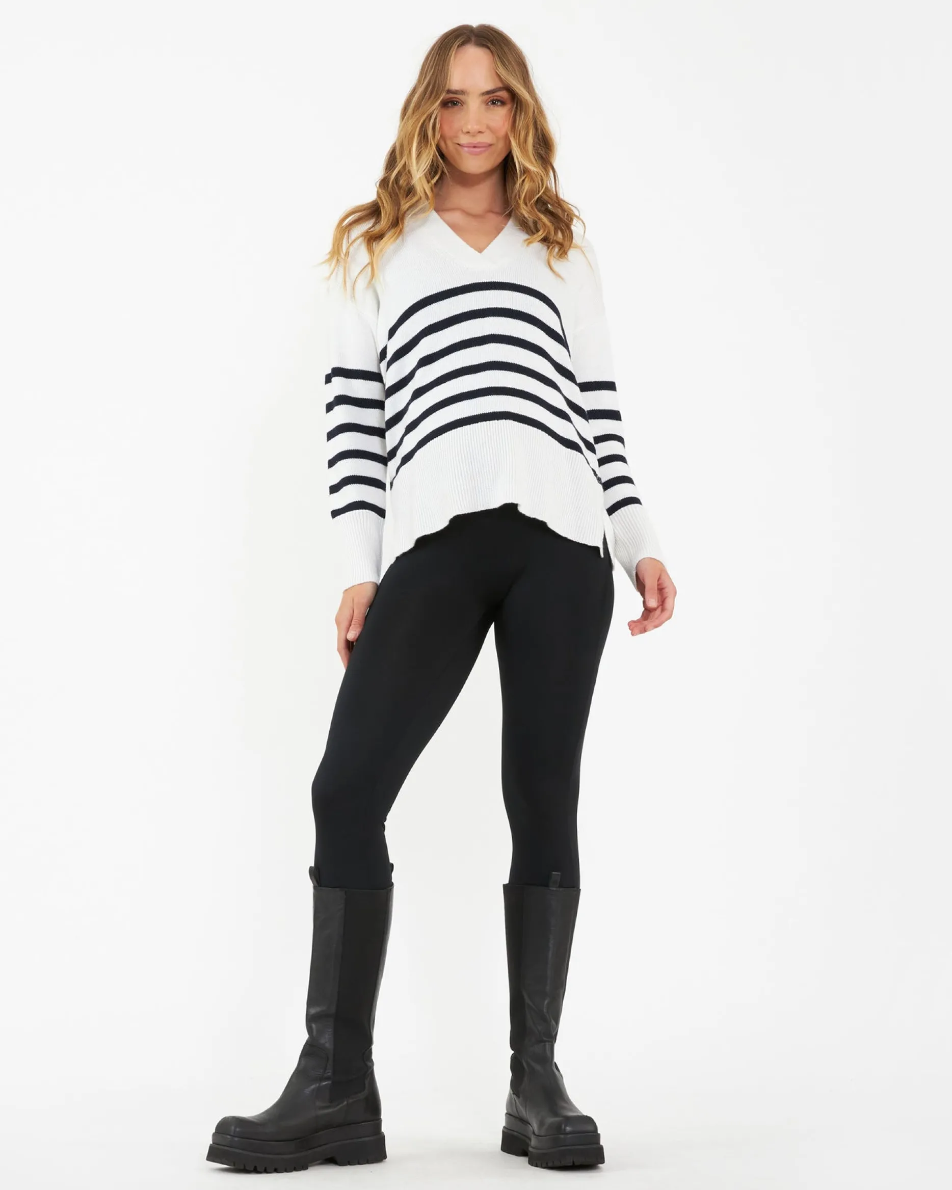 Ripe Maternity Hanna Nursing + Maternity Knit Sweater Stripe