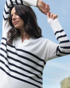 Ripe Maternity Hanna Nursing + Maternity Knit Sweater Stripe