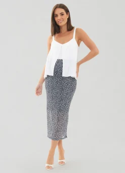 Ripe Maternity Kara Mesh Maternity Midi Skirt