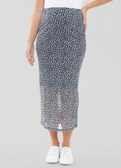 Ripe Maternity Kara Mesh Maternity Midi Skirt