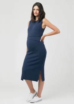 Ripe Maternity Layered Knit Nursing Dress