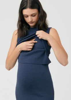 Ripe Maternity Layered Knit Nursing Dress