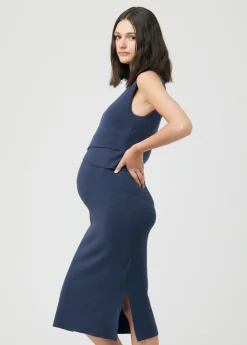 Ripe Maternity Layered Knit Nursing Dress