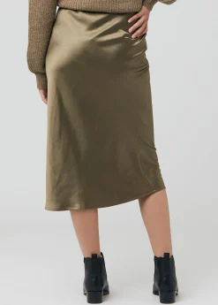 Ripe Maternity Lexie Satin Maternity Midi Skirt