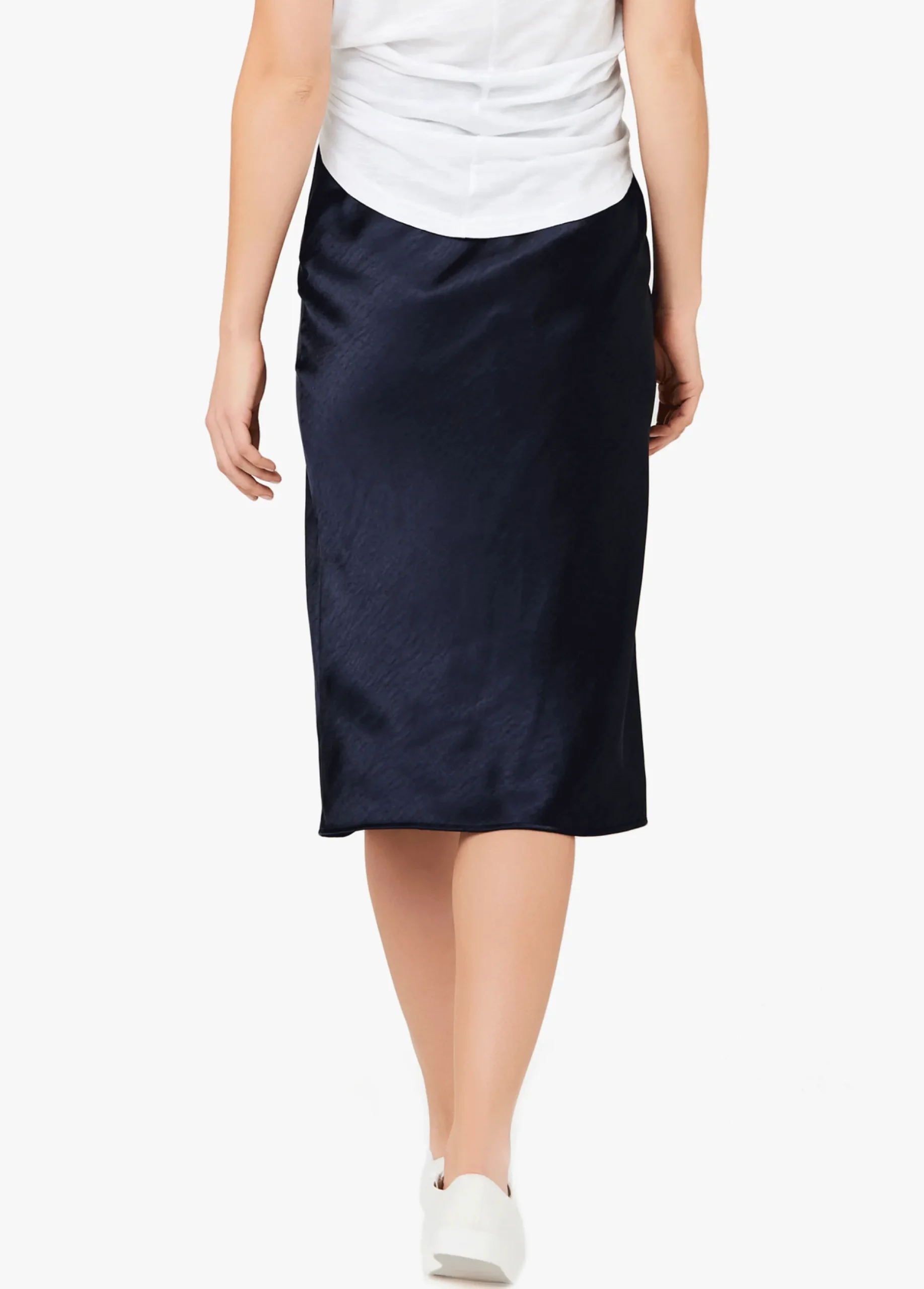 Ripe Maternity Lexie Satin Maternity Midi Skirt