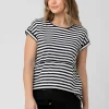 Ripe Maternity Lionel Stripe Nursing Tee Short Sleeve