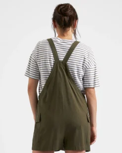 Ripe Maternity Olive Linen Overalls