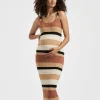 Ripe Maternity Sarah Stripe Knit Midi Dress