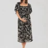 Ripe Maternity Trina Shirred Midi Dress